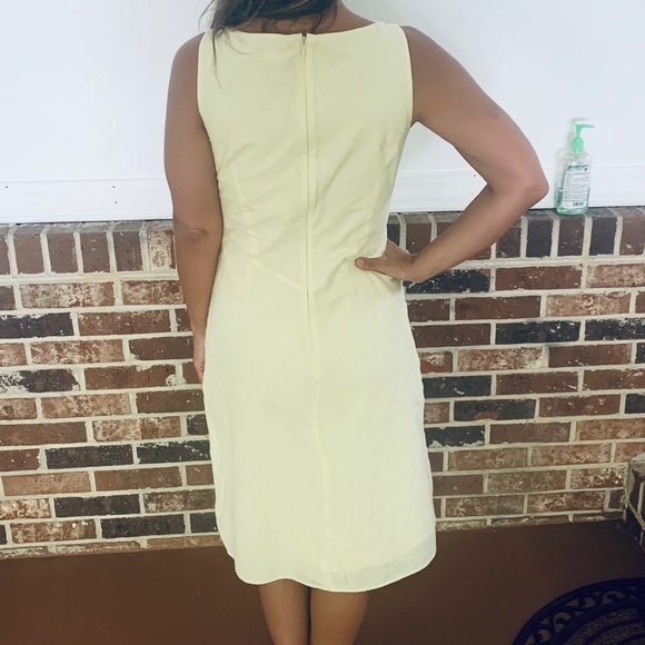 J crew pale yellow midi dress - Picture 2 of 3